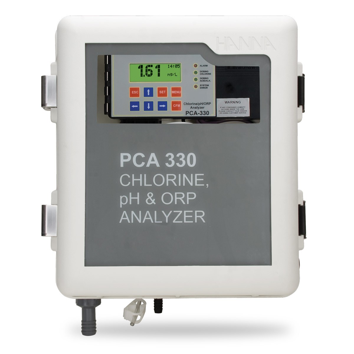 哈纳沃德悬挂式微电脑酸度-余氯-总氯测定分析仪PCA320