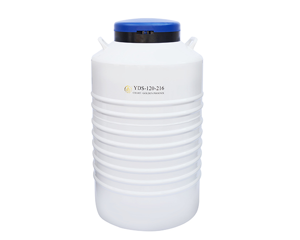 成都金凤配多层方提筒的液氮生物容器液氮罐YDS-120-216